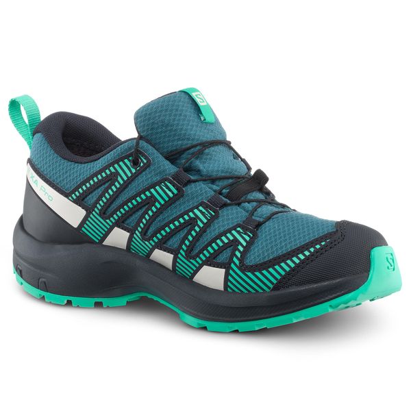 Кроссовки Salomon XA PRO 3D непромокаемые детские, темно-зеленый