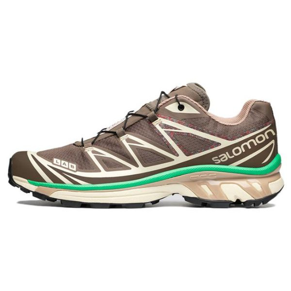 Кроссовки для бега Salomon XT-6 унисекс, зеленый коричневый